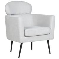 Beliani - SOBY - Fauteuil - Lichtgrijs - Polyester