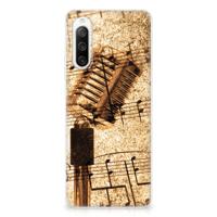 Sony Xperia 10 IV | Siliconen hoesje | met foto Bladmuziek