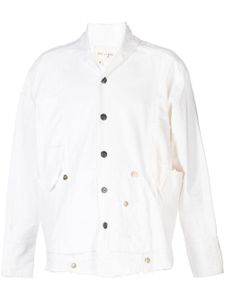 Greg Lauren chemise à franges - Blanc