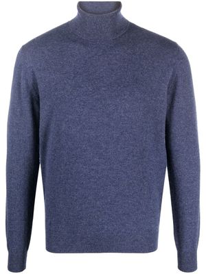 Corneliani pull en cachemire à col roulé - Bleu