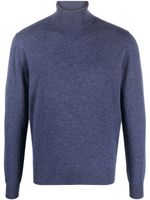 Corneliani pull en cachemire à col roulé - Bleu