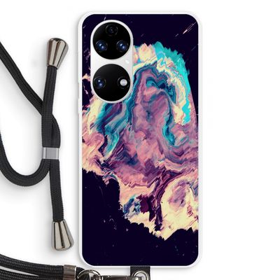 Cosmic Silence: Huawei P50 Transparant Hoesje met koord