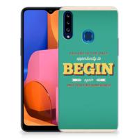 Samsung Galaxy A20s | Siliconen hoesje | met naam Quote Begin