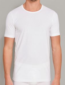 Schiesser T-shirt ronde hals 95/5 wit 2-pack