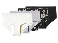 esmara Set van 4 kinder onderbroeken (Zwart/grijs/wit, 134/140)
