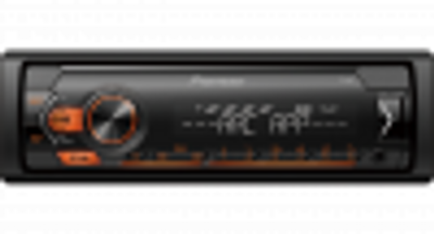 Pioneer MVH S120UBA - Autoradio enkeldin Zwart/Amber