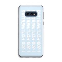 Hotline bling blue: Samsung Galaxy S10e Transparant Hoesje Hotline bling blue: Samsung Galaxy S10e Transparant Hoesje