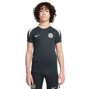 Nike Chelsea Strike Trainingsshirt 2025-2026 Kids Donkergroen Wit