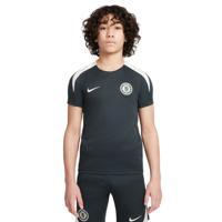 Nike Chelsea Strike Trainingsshirt 2025-2026 Kids Donkergroen Wit