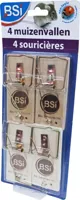 BSI muizenval hout 4 stuks