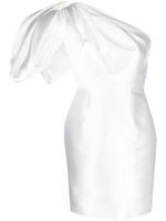 Solace London robe courte à une épaule - Blanc