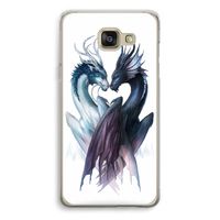 Yin Yang Dragons: Samsung Galaxy A5 (2016) Transparant Hoesje