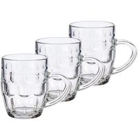 Vivalto Bierpullen/pitchers - set van 6x - glas - 280 ml   -