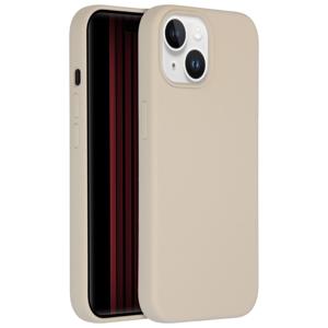 Accezz Liquid Silicone Backcover iPhone 15 Telefoonhoesje Grijs