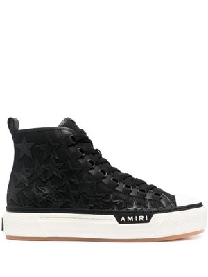 AMIRI baskets montantes à patchs étoile - Noir