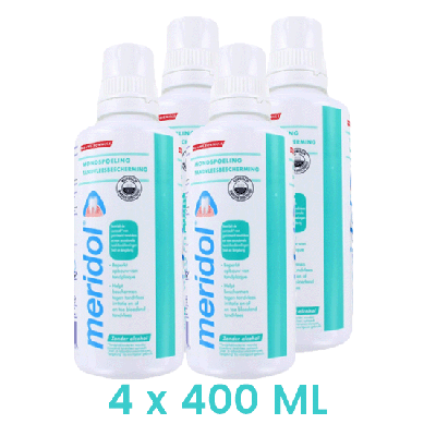 Meridol Mondspoeling Tandvleesbescherming - 4 x 400 ml