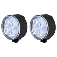 Fietslamp - 2x - wit voorlicht - LED - USB oplaadbaar - inclusief clip en kabel Fietslamp - 2x - wit voorlicht - LED - USB oplaadbaar - inclusief clip en kabel