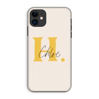Amber Script: iPhone 11 Tough Case