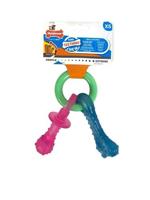 NYLABONE PUPPY CHEW BIJTRING SPEEN / BOT PUPPYSPEELGOED BACON