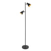 Steinhauer VloerlampOeroe zwart met goud - 4117ZW