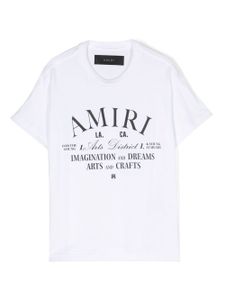 AMIRI KIDS t-shirt en coton à logo imprimé - Blanc