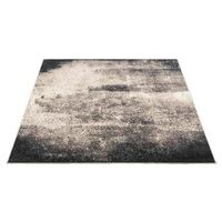 Vloerkleed Re-Fold - grijs/crème - 160x230 cm - Leen Bakker