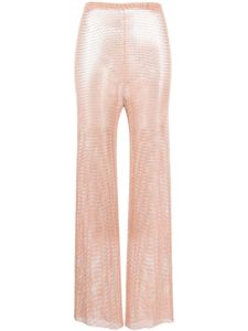 Santa Brands pantalon ample à ornements strassés - Rose