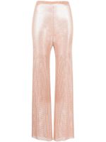 Santa Brands pantalon ample à ornements strassés - Rose