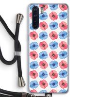 Klaproosjes: Oppo A91 Transparant Hoesje met koord