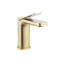Crosswater Glide II Wastafelkraan opbouw - laag - hendel - geborsteld messing GD110DNF