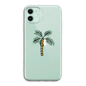 Palmboom: iPhone 11 Transparant Hoesje