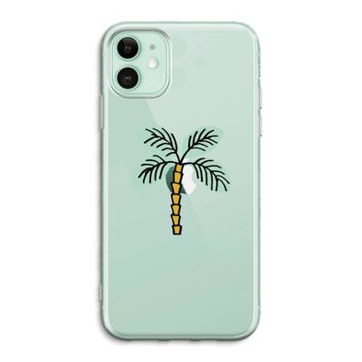 Palmboom: iPhone 11 Transparant Hoesje