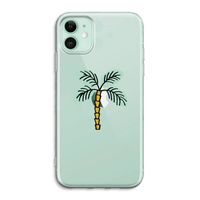 Palmboom: iPhone 11 Transparant Hoesje