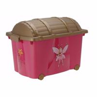 Prinsessen schatkist - 60 x 40 x 42 cm - 60 liter - kunststof - met deksel   -