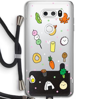 Happy bento friends: LG V30 Transparant Hoesje met koord