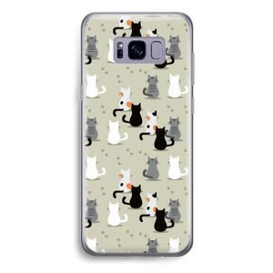 Katten: Samsung Galaxy S8 Plus Transparant Hoesje