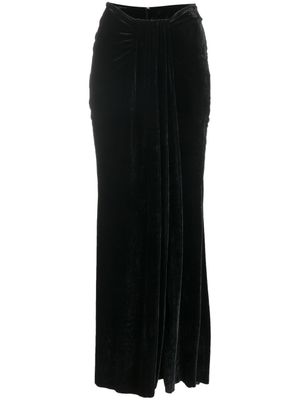 Blumarine jupe longue à fente - Noir