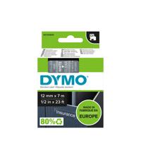 Labeltape dymo labelmanager d1 polyester 12mm trns