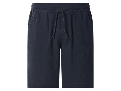 esmara Men Korte mousseline heren broek (Marineblauw, M)