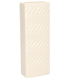 Waterverdamper - creme wit - keramiek - 400 ml - radiatorbak luchtbevochtiger - 7,4 x 18,6 cm