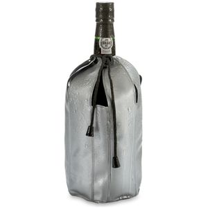 Wijnkoeler/flessenkoeler/koelhoud hoesje - voor flessen - wijn/water/champagne - 25 cm
