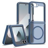 Lunso Samsung Galaxy Z Flip 7 FE / Z Flip6 slank backcover hoesje met MagSafe ondersteuning - Blauw