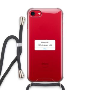 Reminder: iPhone SE 2020 Transparant Hoesje met koord