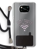 Home Is Where The Wifi Is: Xiaomi Poco X3 Pro Transparant Hoesje met koord