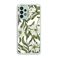 Wit bloemenpatroon: Samsung Galaxy A52s 5G Transparant Hoesje