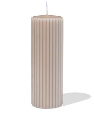 HEMA Stompkaars ⌀7x19cm Rib Naturel (naturel)