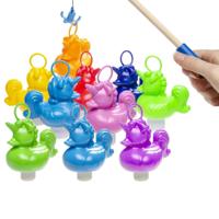 Hengelspel / eendjes vangen kermis spel - voor kinderen - met 10 eendjes - en 2 hengels