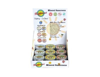 Happinesz Display - zonnebrandcrème - 24st