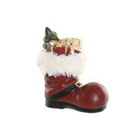 Kerstversiering Home ESPRIT Wit Rood Groen Gouden Laars 29 X 16,5 X 33,5 CM