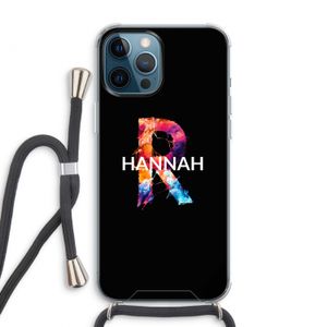 Abstract Spectrum: iPhone 12 Pro Max Transparant Hoesje met koord